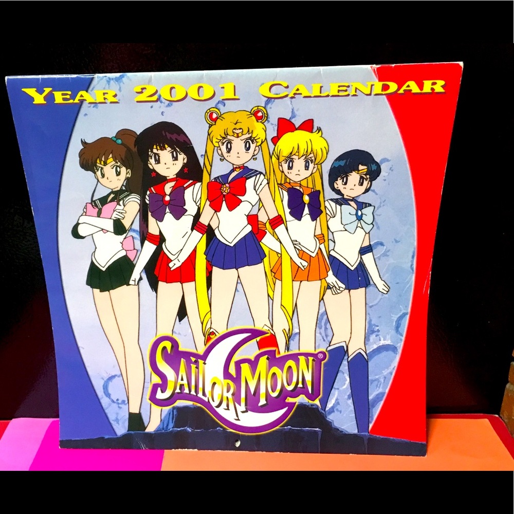 Sailor Moon Calendar 2001 Great Condition